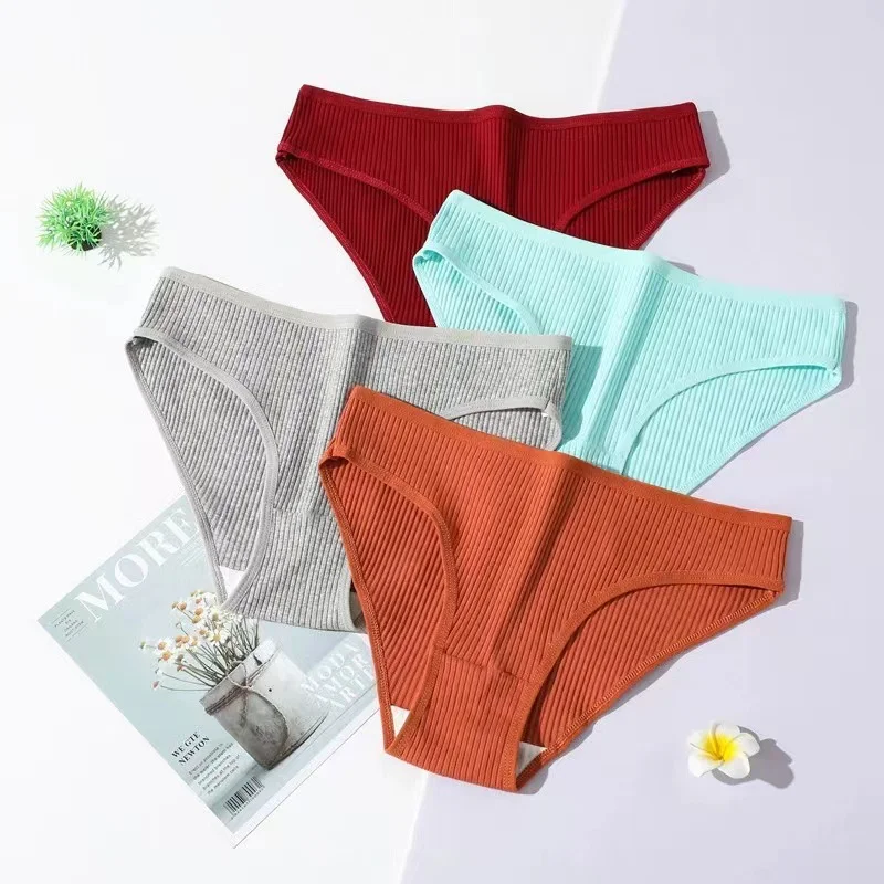 Title 5, Slip da donna in cotone con filo, morbidi e tra...