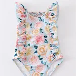 Maiô infantil de uma peça, ideal para natação e brincadeiras na praia ou piscina. Confortável, durável e com proteção solar para as meninas. — foto 1