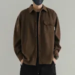 Camicia a maniche lunghe American Retro Maoni da uomo. Comfort e stile retrò per un look casual e versatile. Perfetta per ogni occasione. — foto 1