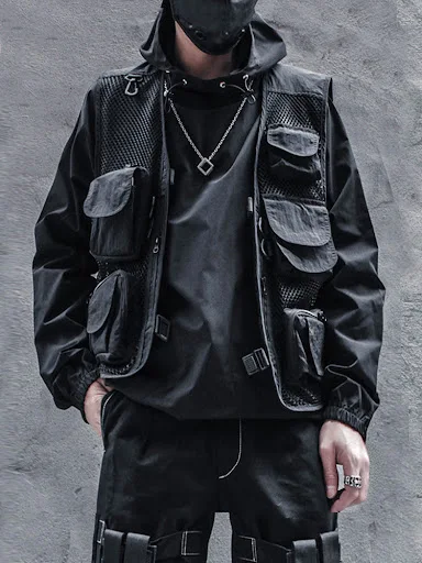 Title 2, Gilet uomo in mesh con multi tasche, perfetto p...