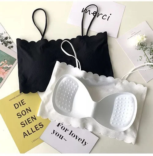 Title 5, Ice silk wrapped chest tube top girl underwear ...