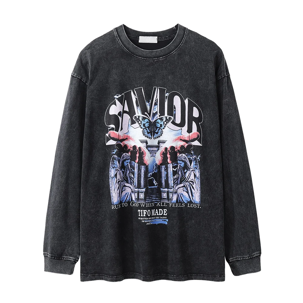 Title 2, Camiseta manga larga para hombre con estampado ...