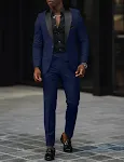 Terno outono masculino business casual slim fit duas peças, perfeito para um visual elegante e profissional em diversas ocasiões. — foto 14