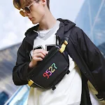 Mochila de Ombro Personalizada Graffiti DIY Moda Cool Crie seu design exclusivo Estilo único e ideal para escola, trabalho e lazer — foto 1