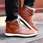 Men's high top cotton shoes for everyday comfort and style. Breathable and durable, offering a casual look with lasting — photo 3