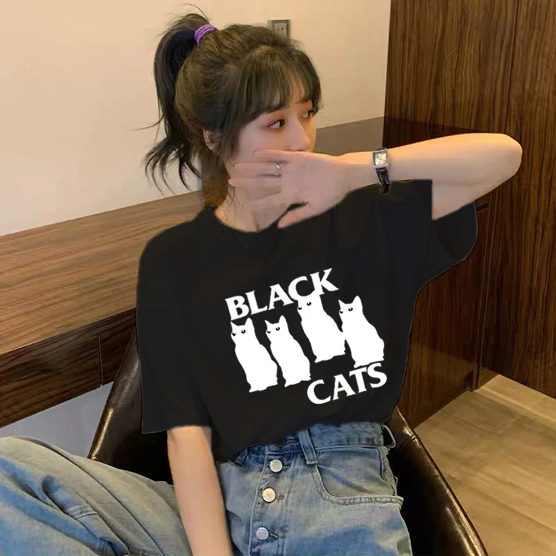Women's cotton print short sleeve top, breathable and comfortable, perfect for warm weather, casual and stylish, versati — photo 4