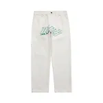 Jean droit ample brodé style hip hop urbain pour homme, confortable, tendance et parfait pour un look décontracté au quotidien. — photo 5