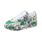 Tênis Casuais Femininos Plataforma Estampados Estilo Sneaker Conforto e Moda para o Dia a Dia Sapatos Pintados com Design Moderno e Atraente — foto 8