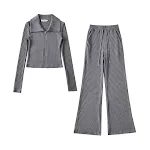Gray Knitting Suit