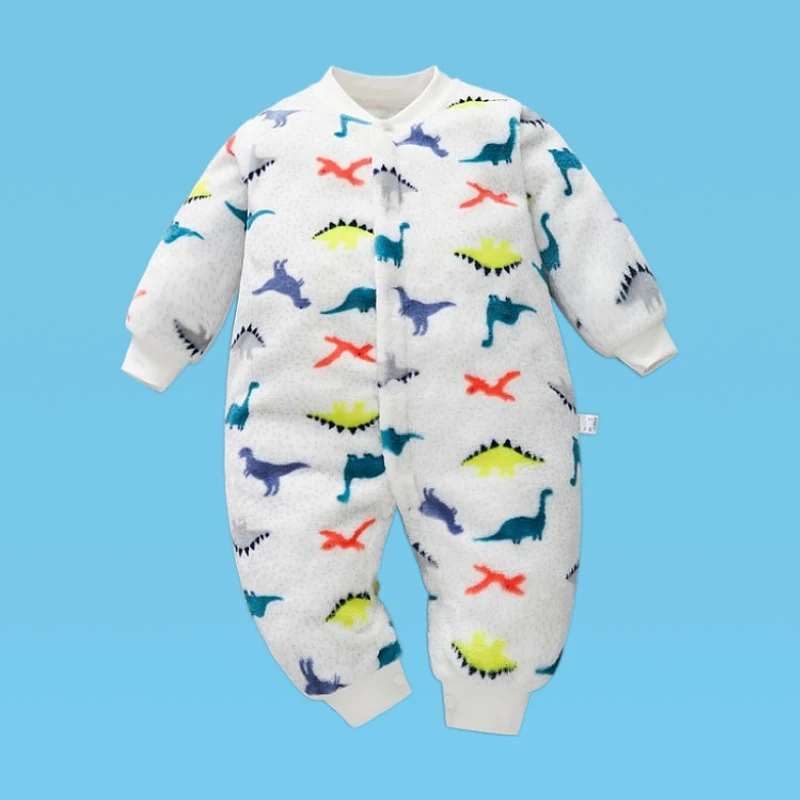 Macacão infantil de uma peça para engatinhar, romper com botão único, ideal para bebês, macio e confortável, perfeito para brincar e explorar. — foto 17