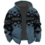 Moletom com capuz Bejirog masculino com estampa tribal, ideal para o inverno. Conforto e estilo para um visual casual e moderno. — foto 1