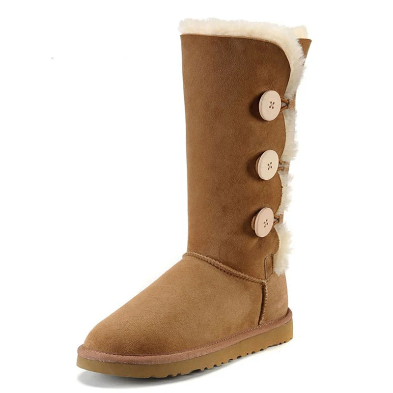 Women's snow boots fur lined, high tube design for ultimate warmth and protection. Stay stylish and cozy all winter long — photo 2