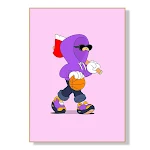 Poster artistico con personaggi dei cartoni animati sportivi per il soggiorno. Tela per la casa, perfetta per decorare e dare un tocco vivace all'ambiente. — foto 13
