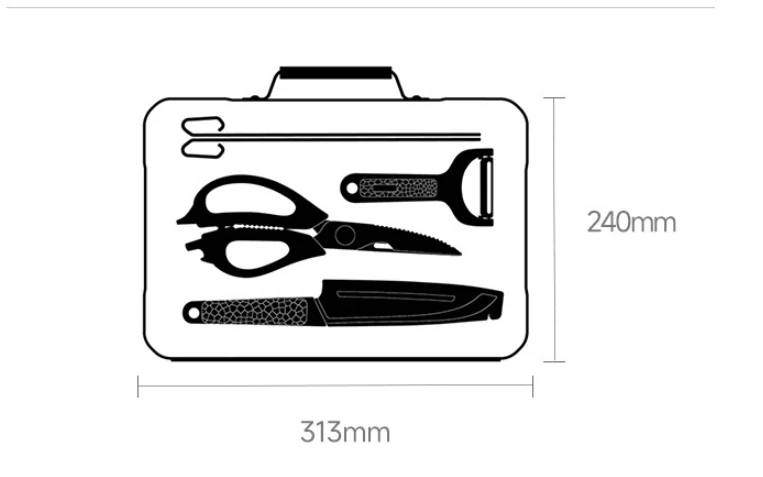 Title 1, Outdoor Barbecue Toolbox Portable Suit