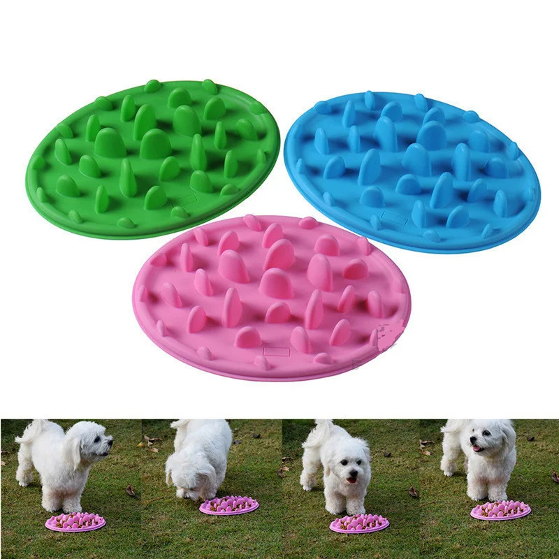 Title 5, Silicone Dog Slow Food Anti-choke Bowl Slow Fee...
