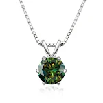 Colar feminino com pingente de prata S925 e diamantes, um acessório elegante para mulheres que buscam brilho e sofisticação, perfeito para presentear. — foto 16