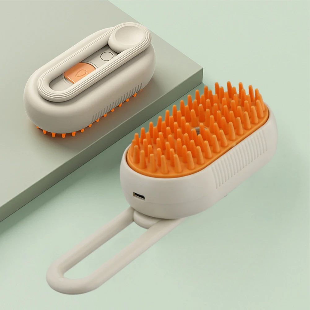 Title 5, Cat Steam Brush Pet Spray Grooming Comb Electri...