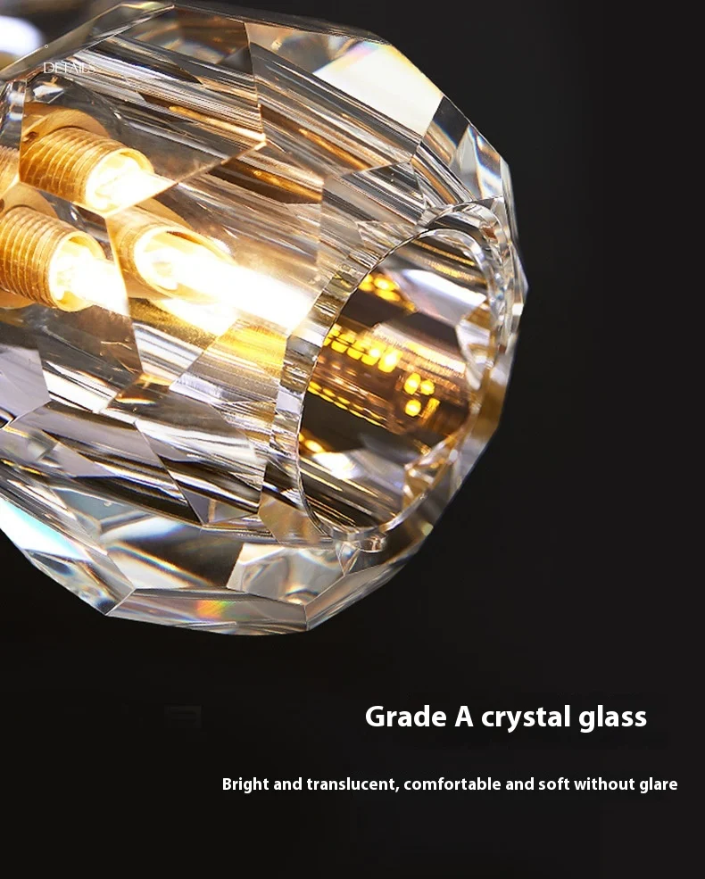 Title 8, Luminária de teto Crystal Aisle Simple, ideal p...