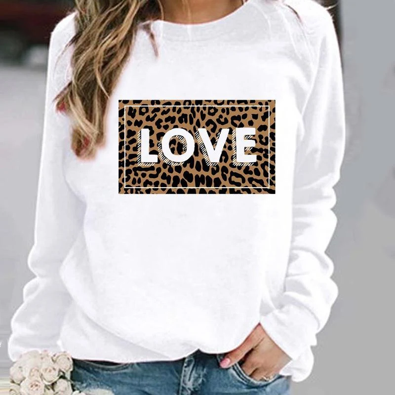Women's Fashion Casual Round Neck Geometric Pattern Printed Sports Sweater – Comfortable and stylish for everyday wear a — photo 19