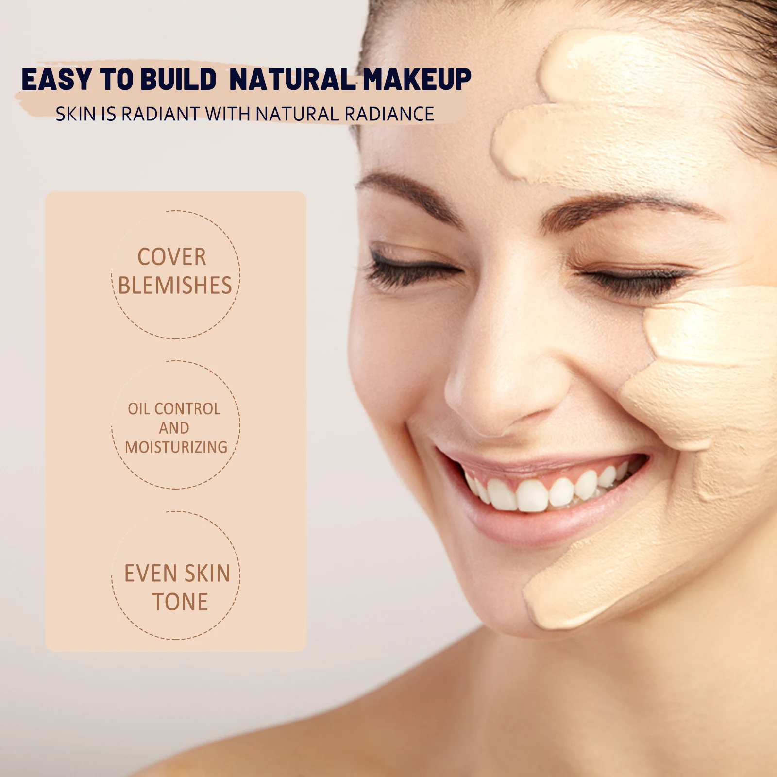 Title 5, Natural Concealer Waterproof Makeup Moisturizin...