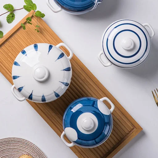 Title 7, Japanese Style Hotel Ceramic Stew Pot With Lid,...