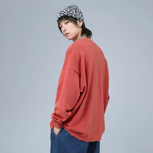 Title 3, Embroidered English print sweatshirt