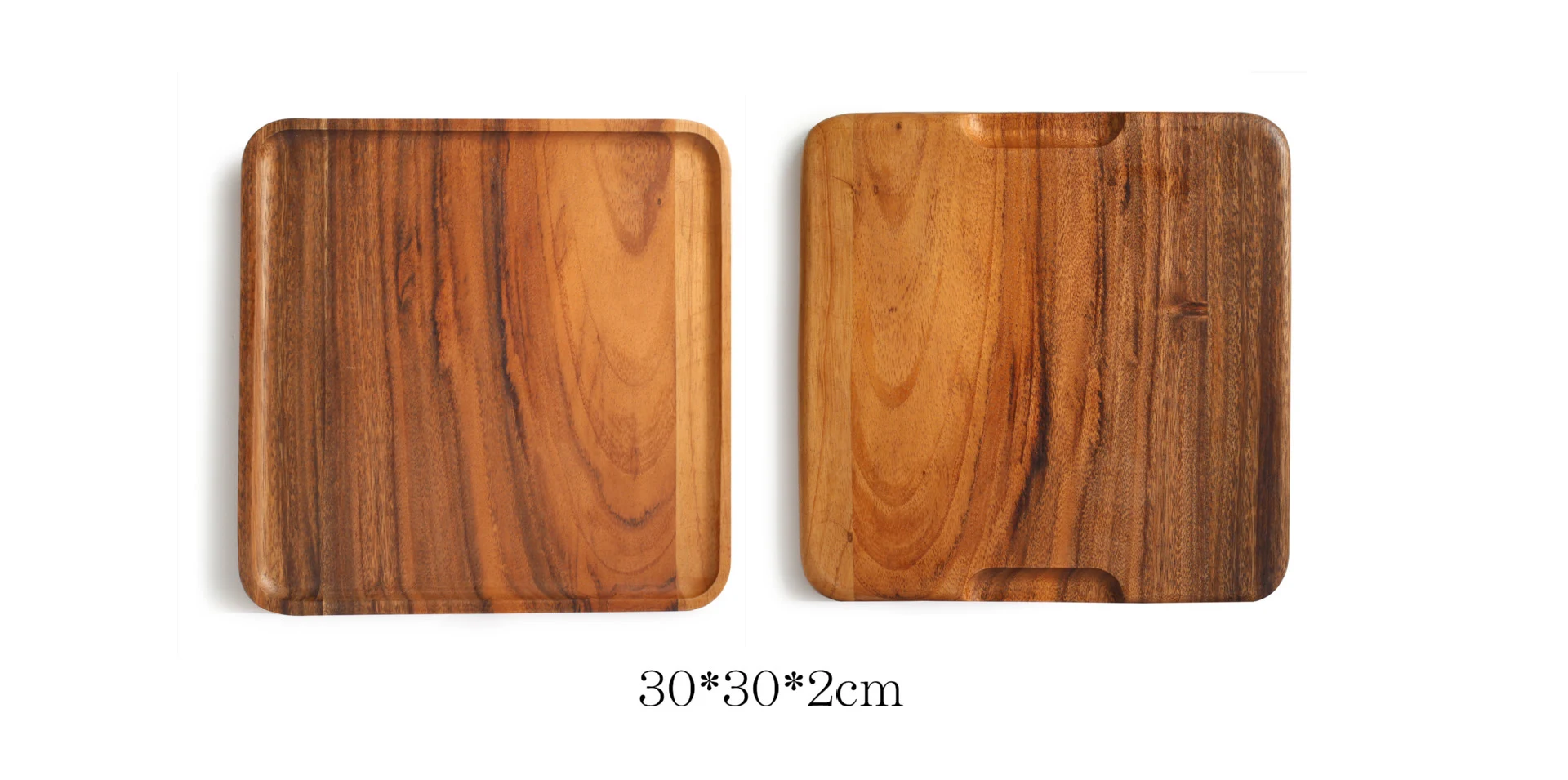 Title 11, Acacia rectangular wooden serving plate Enhance...