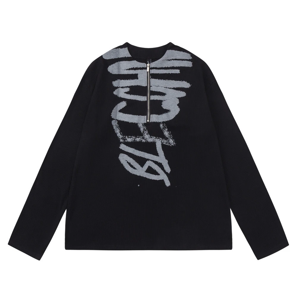 Title 4, Camiseta Manga Longa Masculina com Estampa Graf...