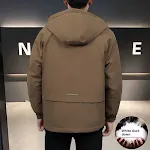 Winter Trendy Workwear Simple All-matching White Duck Down Jacket. Stay warm and stylish all winter long with this versa — photo 2