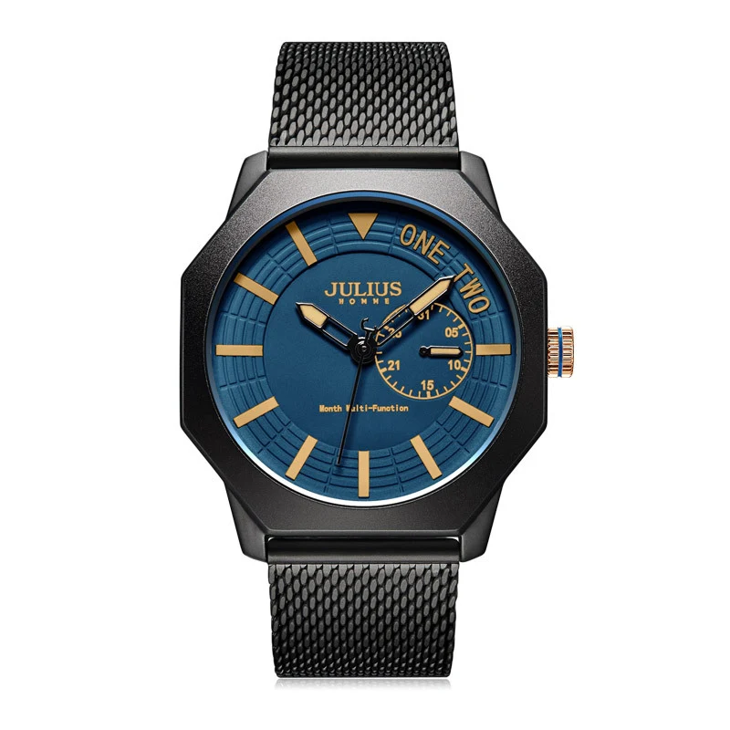 Title 3, Casual 3D Diamond Two-Disc Waterproof Quartz Wa...