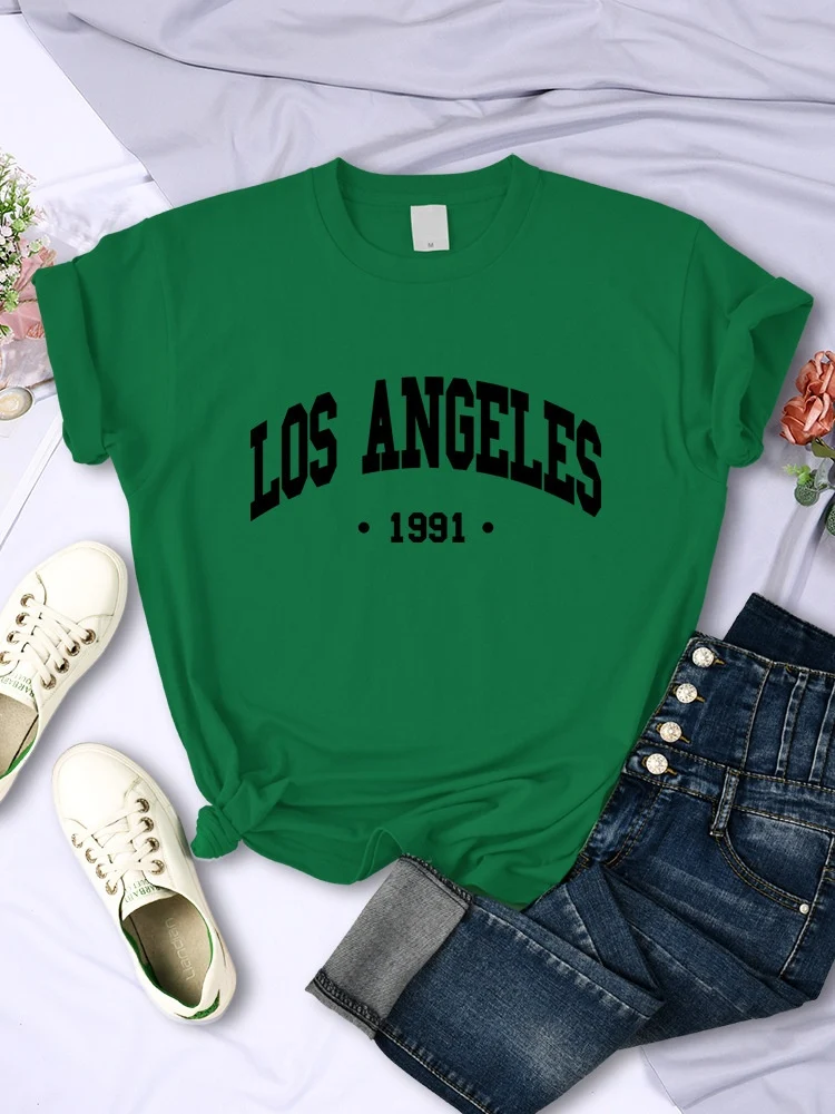 Dames-T-shirt met stadsletterprint uit 1991 — foto 3