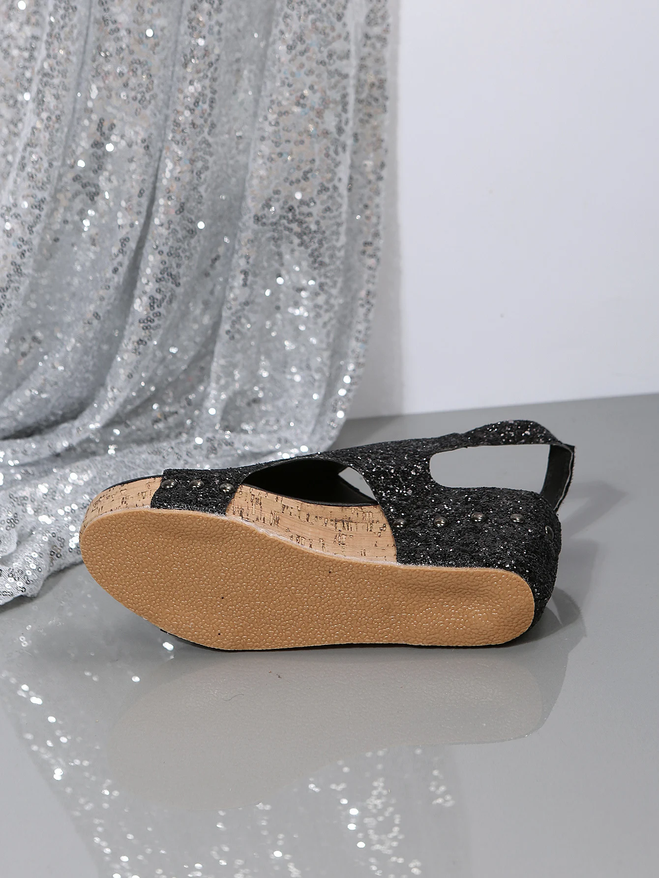 Title 3, Womens Wedge Peep Toe Platform Rivet Sandals f...