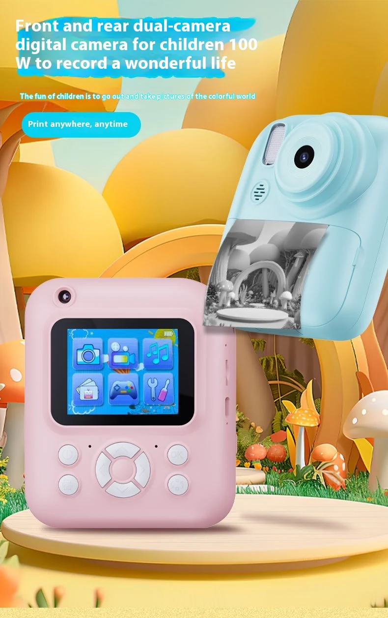 Title 1, Kids Toy Digital Camera Photo HD Printable Came...