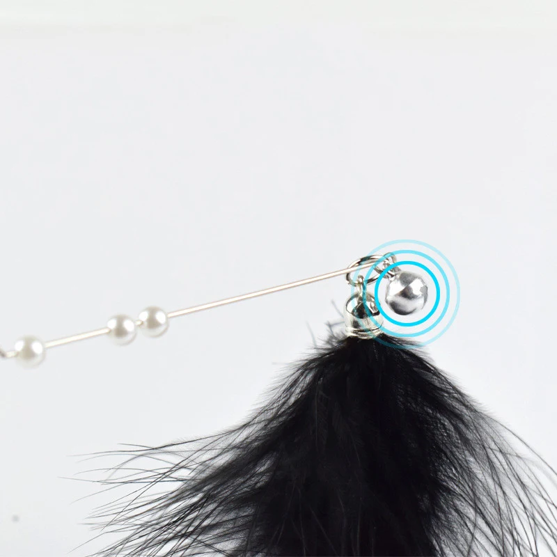 Spring Steel Wire Feather Funny Cat Stick Toy, Encourages Play and Hunting Instinct, Providing Engaging and Interactive — photo 6