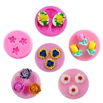 Rose Flower Fondant Silicone Cake Mold. Create stunning edible cake decorations quickly and easily. Perfect for elegant — photo 1