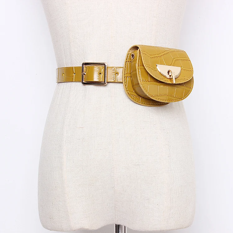 Title 28, All-match small waist bag belt with chain, one-...
