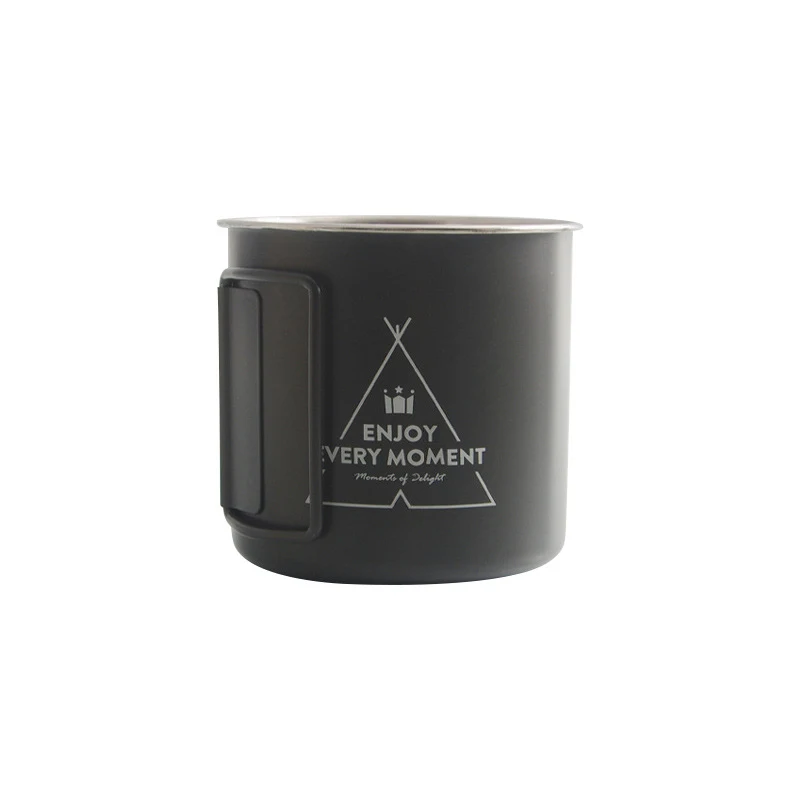 Simple And Portable Stainless Steel Camping Folding Water Cup Perfect for Hiking and Outdoor Adventures Compact and Dura — photo 11
