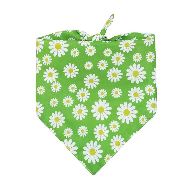 Title 6, Sucado Dog Bandana Daisy Sunflower Floral Sprin...