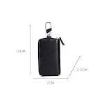 Portachiavi multifunzionale in pelle con zip. Protegge e organizza chiavi, carte e contanti con stile. Design compatto e pratico per l'uso quotidiano. — foto 1