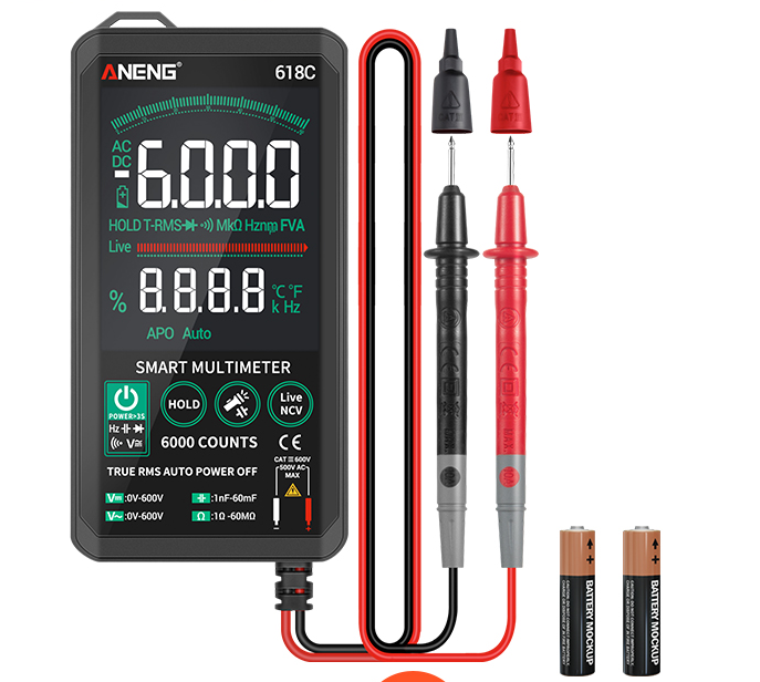 Title 5, Digital LCD Multimeter AC DC Voltmeter Ammeter ...