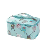 Bolsa de higiene de viagem portátil quadrada de desenho animado, grande capacidade. Ideal para organizar seus cosméticos em viagens. — foto 4
