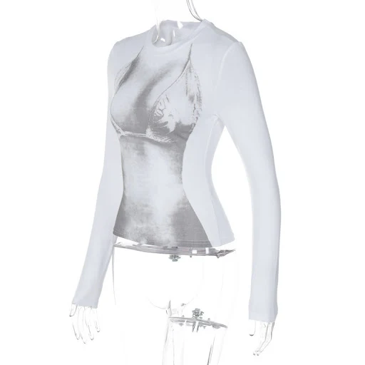 Title 9, Top corto slim fit da donna a maniche lunghe co...