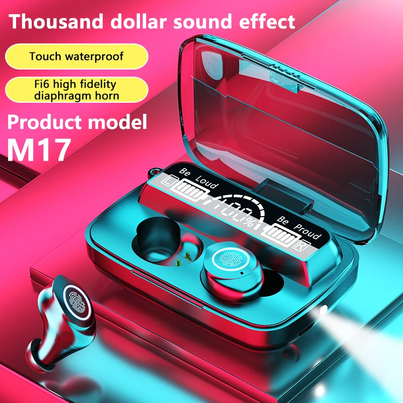 M17 TWS wireless Bluetooth headset with touch controls and waterproof design. Experience high-quality audio and easy cal — photo 8