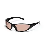 Black frame light brown film