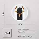 Round Black