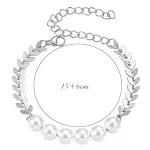 Pulseira feminina de aço titânio com aplicações fashion Um acessório elegante e duradouro. Combine estilo e sofisticação com esta pulseira que realça a beleza feminina. — foto 14
