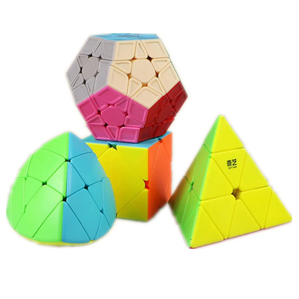 Conjunto de adesivos de cores sólidas para cubo de quatro peças. Brinquedo educativo que estimula a criatividade e concentração. Divertido e fácil de usar. — foto 2