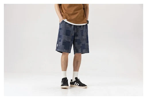 Title 14, Summer Japanese Retro Workwear Shorts for Men. ...