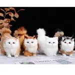 Decorazione per la casa a simulazione di gatto, modello artigianale. Arreda la tua casa con fascino felino e goditi la compagnia di questo adorabile gatto. — foto 1