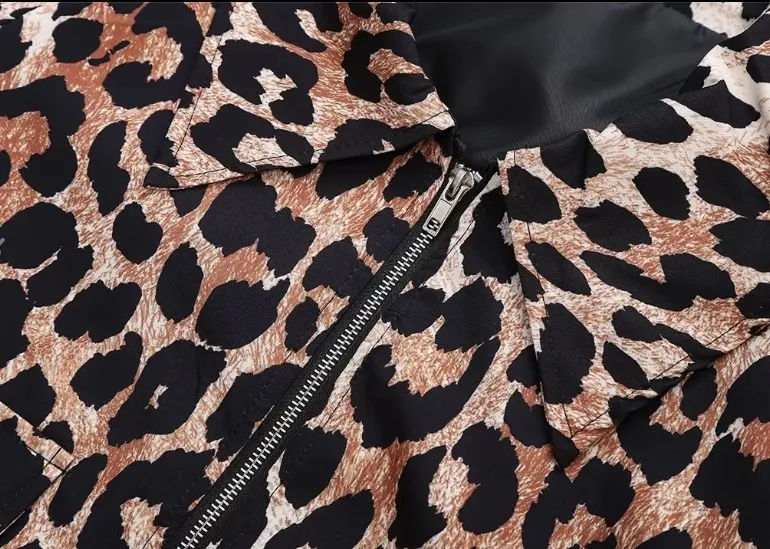 Title 10, Womens Long Sleeved Leopard Print Jacket perfe...
